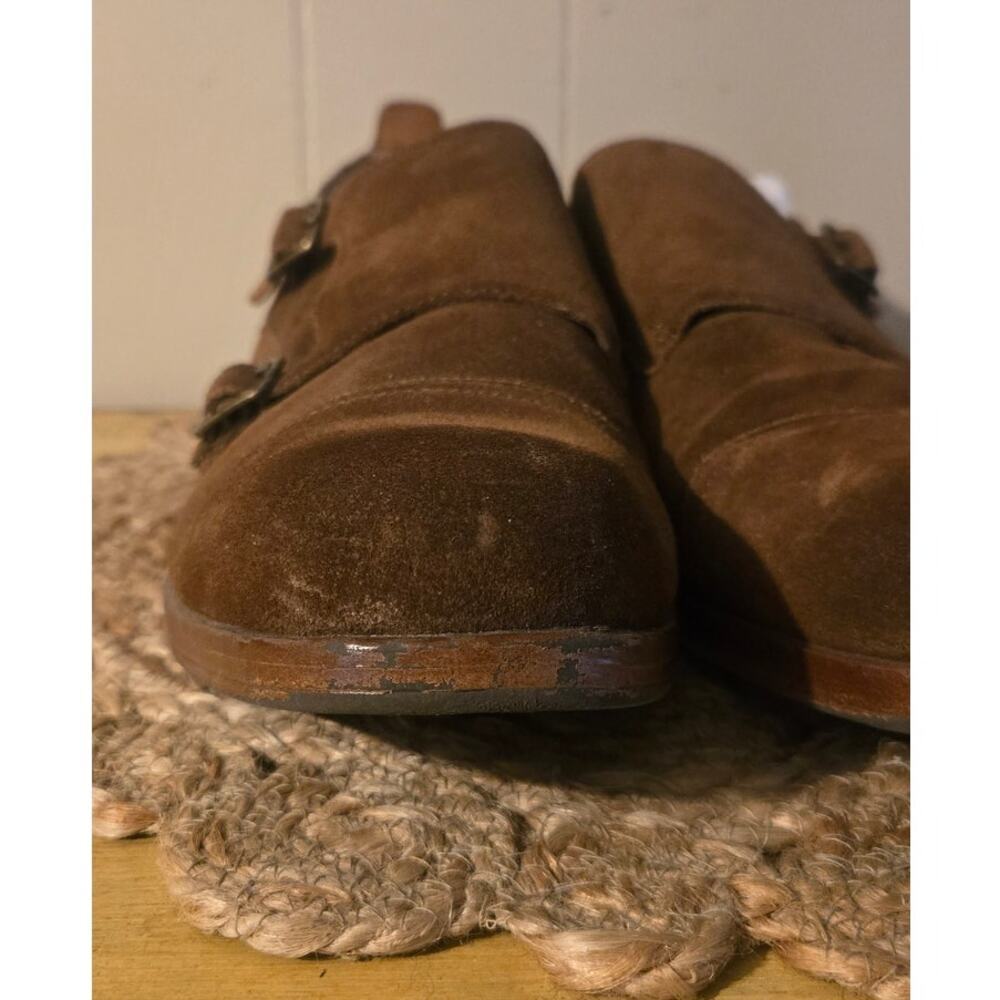 Steve Madden Tan Suede Pre-Loved Monk Strap Men's Shoes US 12 - Picture 10 of 12